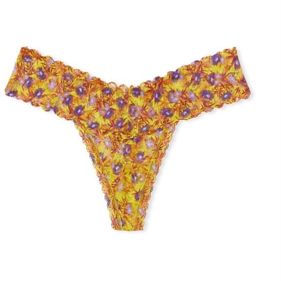VICTORIA’S  SECRET Lacie Thong Panty Size M Yellow Floral - Picture 5 of 5